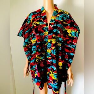 Colorful unique back stripes Kimono top